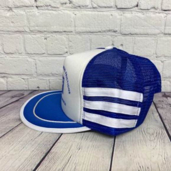 Vintage SIF Superior Industrial Frictions Edmonton, AB Trucker Hat Mesh Stripes - Picture 2 of 7